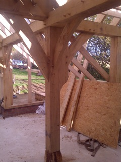 Modified English Jowl connection in situ